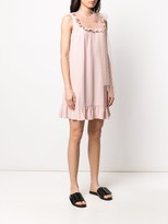Thumbnail for your product : RED Valentino Point D'esprit Panel Sleeveless Dress