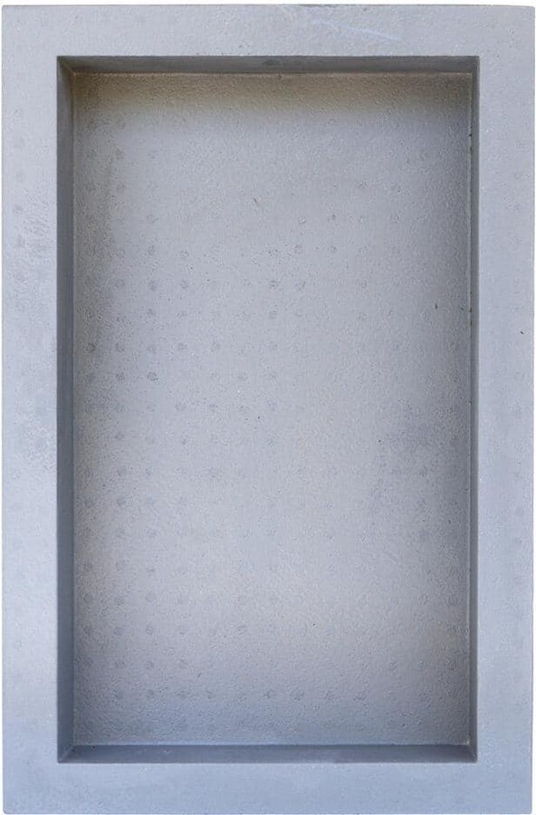 Goof Proof Shower 12 in. W x 20 in. H x 3.5 in. D Shower Niche Set of 1-Piece in Gray