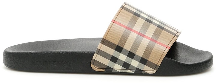 burberry slides womens