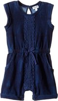 Thumbnail for your product : Splendid Littles Indigo Baby French Terry Romper w/ Lace (Infant)