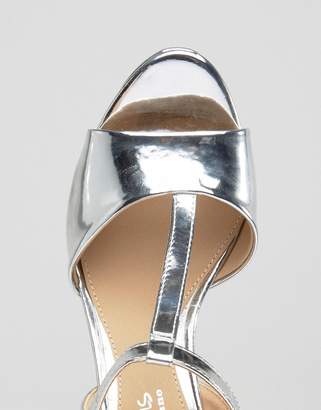 Head Over Heels by Dune By Dune Missy Metallic Platform Heeled Sandals