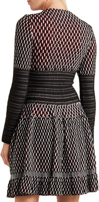 Alaia Wool-blend Jacquard Mini Dress