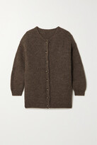 Thumbnail for your product : &Daughter + Net Sustain Pettigo Ribbed Wool Cardigan - Brown