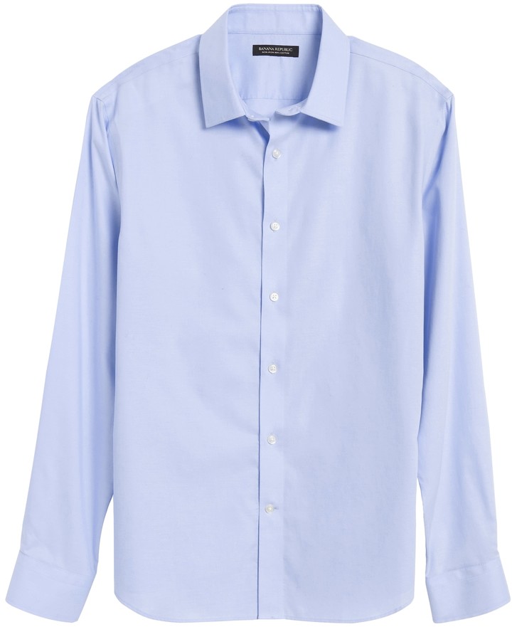 Banana Republic Untucked SlimFit NonIron Dress Shirt ShopStyle