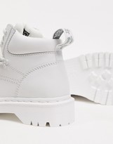 Thumbnail for your product : Dr. Martens Zuma with buckle strap flat ankle boots in white