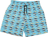 Thumbnail for your product : Stella Cove Fish-print Swim Trunks