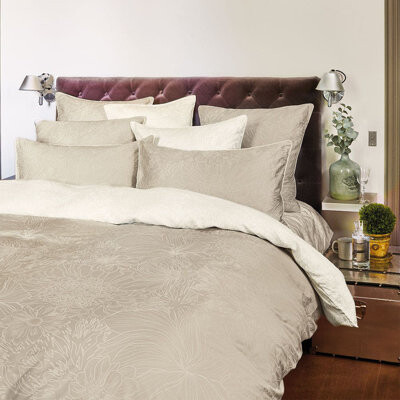 Garnier Thiebaut Us Flower Power Natural Light Brown Duvet Cover