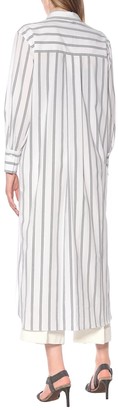 Brunello Cucinelli Exclusive to Mytheresa Striped stretch-cotton shirt dress