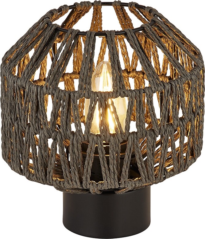 So'home Grey Rattan Table Lamp ShopStyle