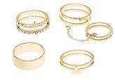 Thumbnail for your product : Charlotte Russe Plus Size Caged Stackable Rings - 4 Pack