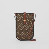 Thumbnail for your product : Burberry Monogram E-canvas Anne Phone Case with Strap