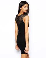 Thumbnail for your product : Lipsy Textured Body-Conscious Dress with Lace Back