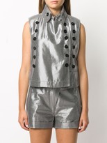 Thumbnail for your product : Ann Demeulemeester Metallic Sleeveless Jacket