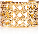 Thumbnail for your product : Kenneth Jay Lane Woven-effect gold-plated cuff