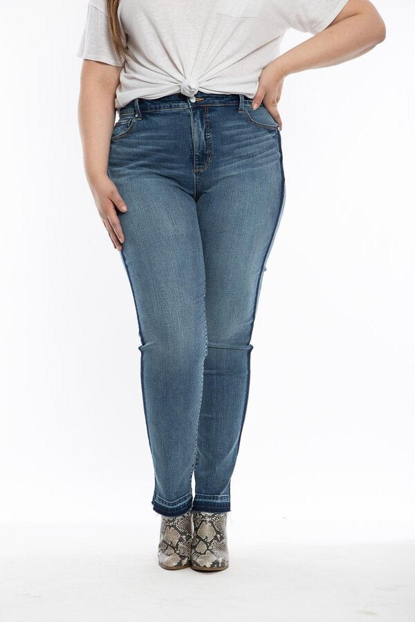 SLINK Jeans Plus Size High Rise Boyfriend Jeans