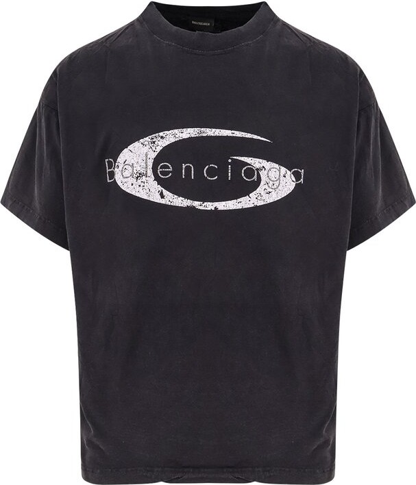 Balenciaga Vintage Loop Crewneck Boxy Fit T-Shirt