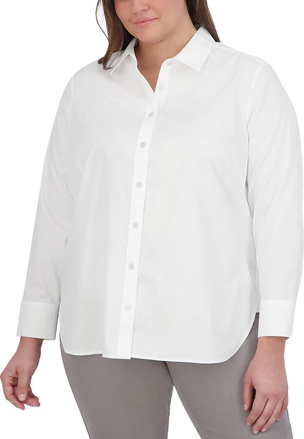 Foxcroft Plus Meghan Shirt