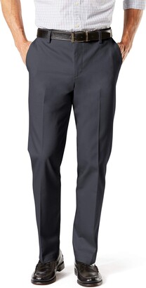 Dockers Straight Fit Signature Lux Cotton Stretch Khaki Pant-Creased