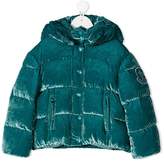 Thumbnail for your product : Moncler Kids velvet puffer jacket