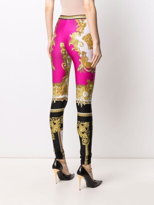Versace Medusa Renaissance print leggings - ShopStyle