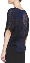 Thumbnail for your product : Halston Colorblock Boxy Georgette Top