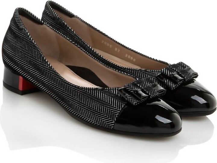 BeautiFeel Women's Etta Low Heel Pump In Silver/black