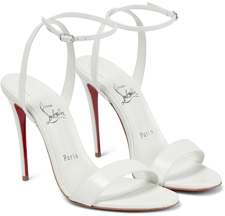 Christian Louboutin White Women's Sandals | Shop the world's 