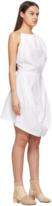 MM6 MAISON MARGIELA White Boiled Cotton Chair Cover Dress