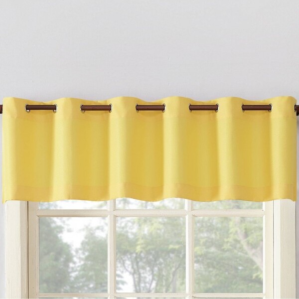 56"x14" Montego Casual Textured Grommet Top Kitchen Curtain Valance - No.  918 - ShopStyle Panels