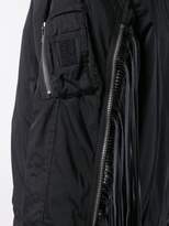 Thumbnail for your product : Julius fringed cuffs bomber jacket