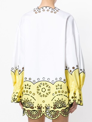 Emilio Pucci crocheted design blouse