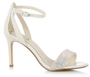 Debut Ivory stone high sandal shoes