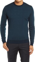 Thumbnail for your product : John Smedley Geo Pattern Crewneck Merino Wool Sweater