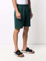 Thumbnail for your product : Styland Slogan-Patch Track Shorts