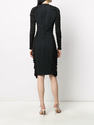 Thierry Mugler Ruched Panel Dress