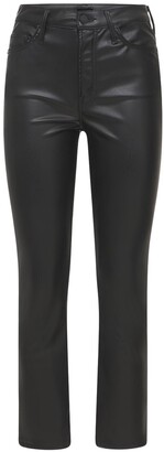 Mother The Insider Bootcut Faux Leather Pants
