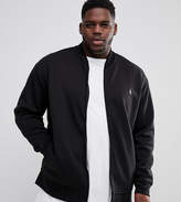 Thumbnail for your product : Polo Ralph Lauren Big & Tall Double Knit Jersey Bomber In Black