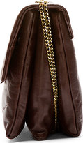 Thumbnail for your product : Lanvin Aubergine Leather Chain Shoulder Bag