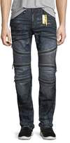 Thumbnail for your product : Robin's Jeans Racer Silver-Coated Jeans