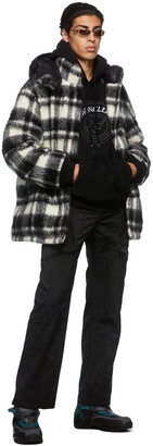 MONCLER GENIUS 7 Moncler FRGMT Hiroshi Fujiwara Black Check Down Jacket