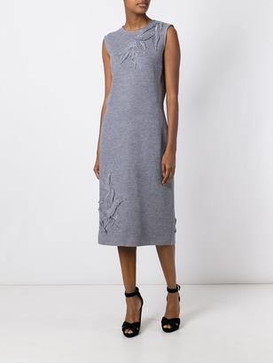 Ermanno Scervino patched 'leaves' knit dress