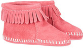 Thumbnail for your product : Minnetonka Velcro strap fringe booties 3-24 months