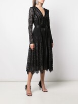 Thumbnail for your product : Tadashi Shoji floral-lace V-neck dress