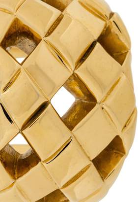 Chanel Pre Owned 1990s Cut-Out Chunky Cuff