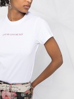 Thumbnail for your product : VVB slogan-print cotton T-shirt