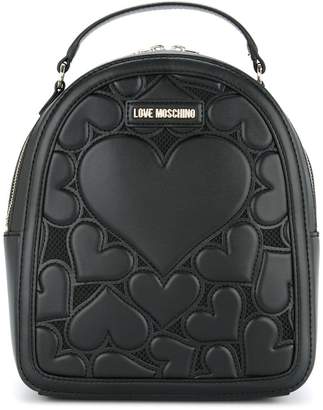 Love Moschino small heart backpack