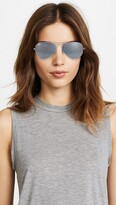 Thumbnail for your product : Ray-Ban Mirrored Original Aviator Sunglasses