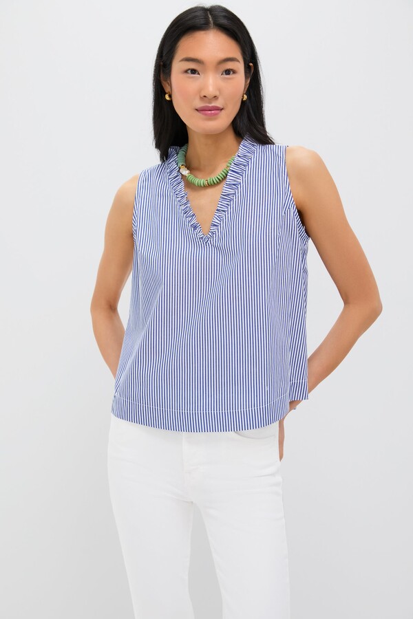 Pomander Place Striped Veronica Top