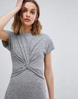 Thumbnail for your product : AllSaints Striped Midi Dress with Knot Front