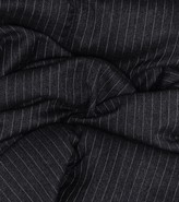 Thumbnail for your product : Dries Van Noten Quilted pinstriped wool scarf